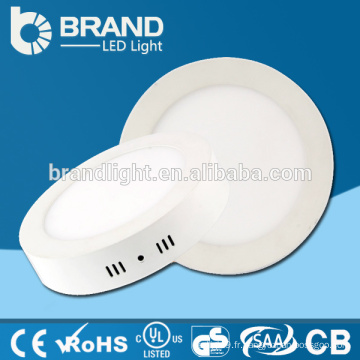 6w / 12w / 18w / 24w Plafonnier rond monté en surface, panneau témoin LED Downlight